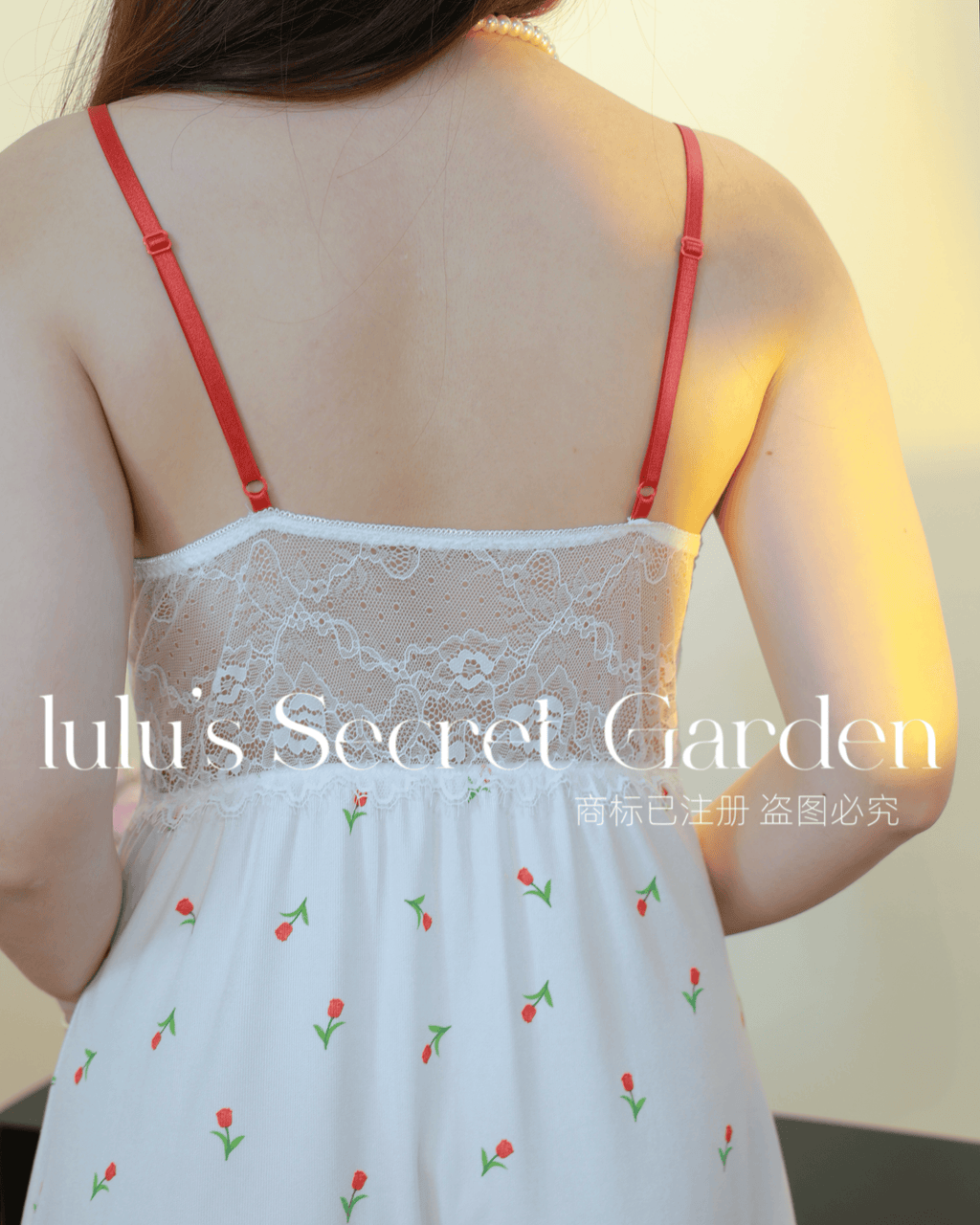 LULU 1131-Brand Sexy Lingerie Set – Padded Floral Ice Silk Camisole Dress for Plus Size Women, Sweet & Seductive Style