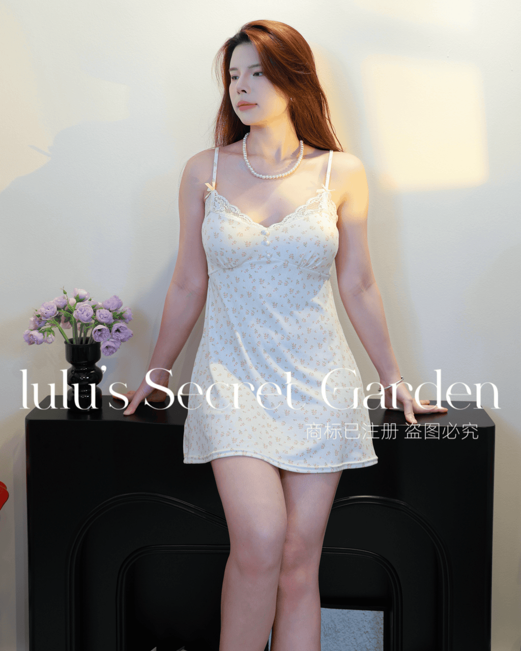 AI suggestion LULU 1086-Plus Size Summer Floral Padded Sleepwear – Loose Fit Modal Cotton Spaghetti Strap Nightdress for Comfortable Home Wear