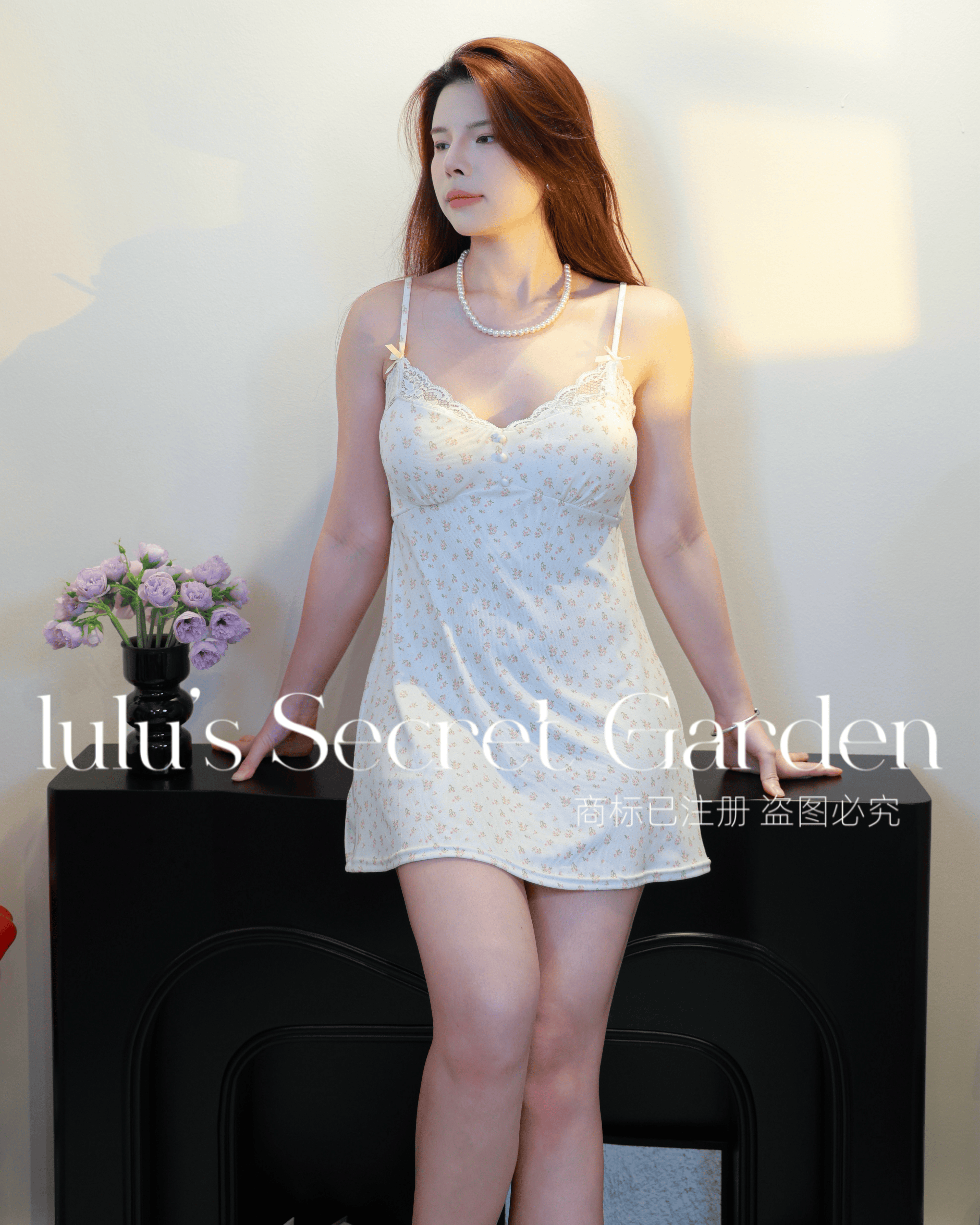 AI suggestion LULU 1086-Plus Size Summer Floral Padded Sleepwear – Loose Fit Modal Cotton Spaghetti Strap Nightdress for Comfortable Home Wear