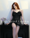 LULU 1109-Women's Sexy Lingerie Elegant See-Through Mesh Camisole Nightdress Uniform Style Pure Alluring Design